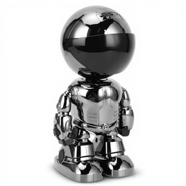 Cámara de Seguridad para el Hogar, Cámara De Seguimiento Automático, 1080P HD Cámara Robot WiFi APP Baby Video Monitor con Alarma, Soporta Almacenamiento de Extensión de 128GB