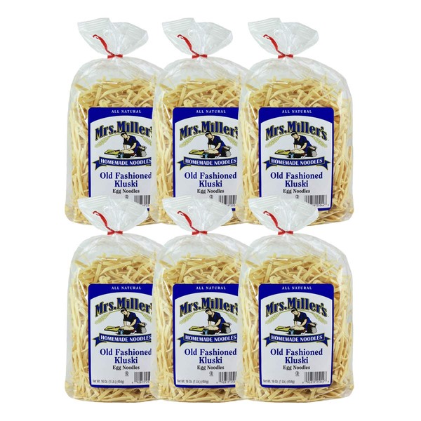Mrs Millers Homemade Old Fashioned Kluski Egg Noodle, 16 Ounce - 6 per case.