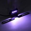 Motorcycle License Plate Lamp Blue LED with Bracket Univeral for