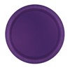 Deep Purple Round Dessert Plates - 7" (Pack Of 8)