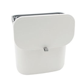 BLACK+DECKER BXBN61279GB Hanging Cupboard Bin, 7.6L Capacity, Double Sided Lid, Mountable on Walls & Cabinet Doors, Light Plastic Body, 26 x 15 x 28cm