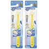 U Company Angel Micro Brush, Compact Head, Ultra Soft, Yellow, 2 Pieces