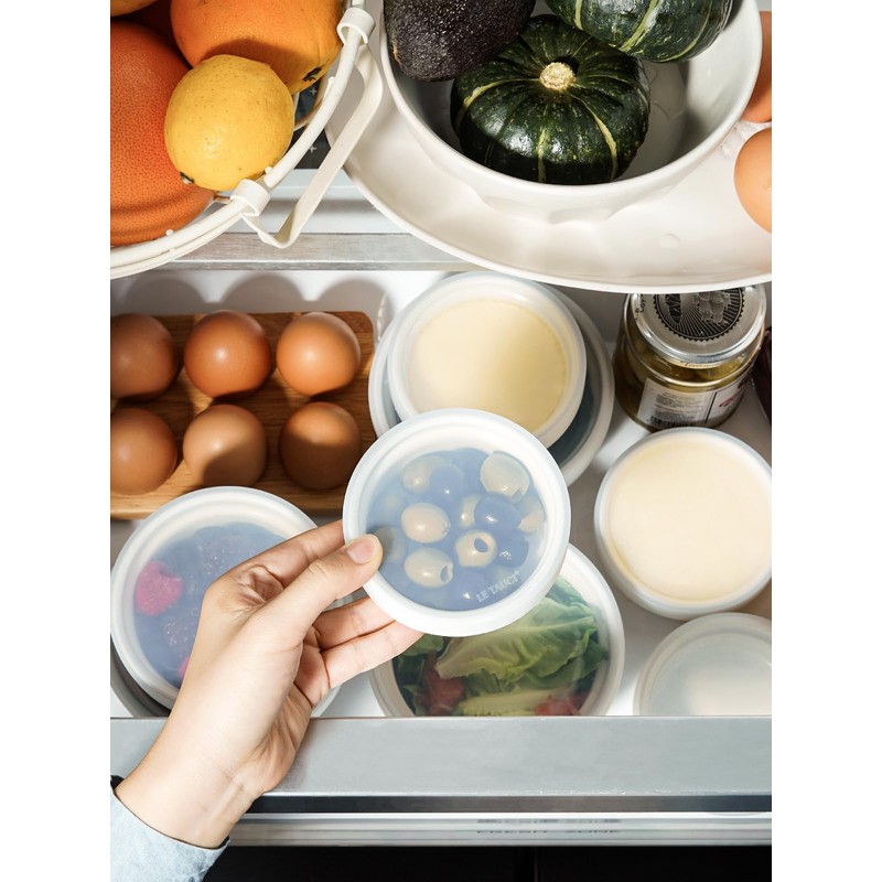 LE TAUCI Ramekins with Lids, 4 OZ Ramekins Oven Safe,