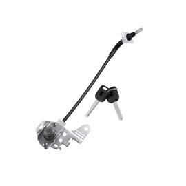 Partuto 1 Set Front Left Side Door Lock Cylinder Cable with 2 Keys for Honda Civic 4-Door 2006-2011 72185-SNA-A01 Durable Material Replacement