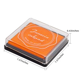 Ink Pad, 20 Colors Washable Finger Craft Ink Pad for Kids Stamping, 1.57X1.57''