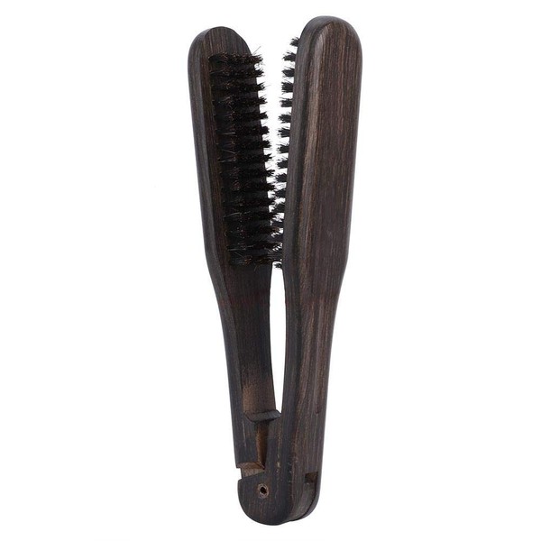 Mavis Laven Hairdressing Comb Double Brushes Wooden Anti-static Hair Straightener Tool for Hair Styling