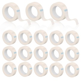 18 Rolls of Micropore Tape, Fixing Plaster Roll, Eyelash Tape, Comfortable and Breathable, Can Be Used for Firm Hold and Eyelash Delay (1.25 cm x 9.14 m)