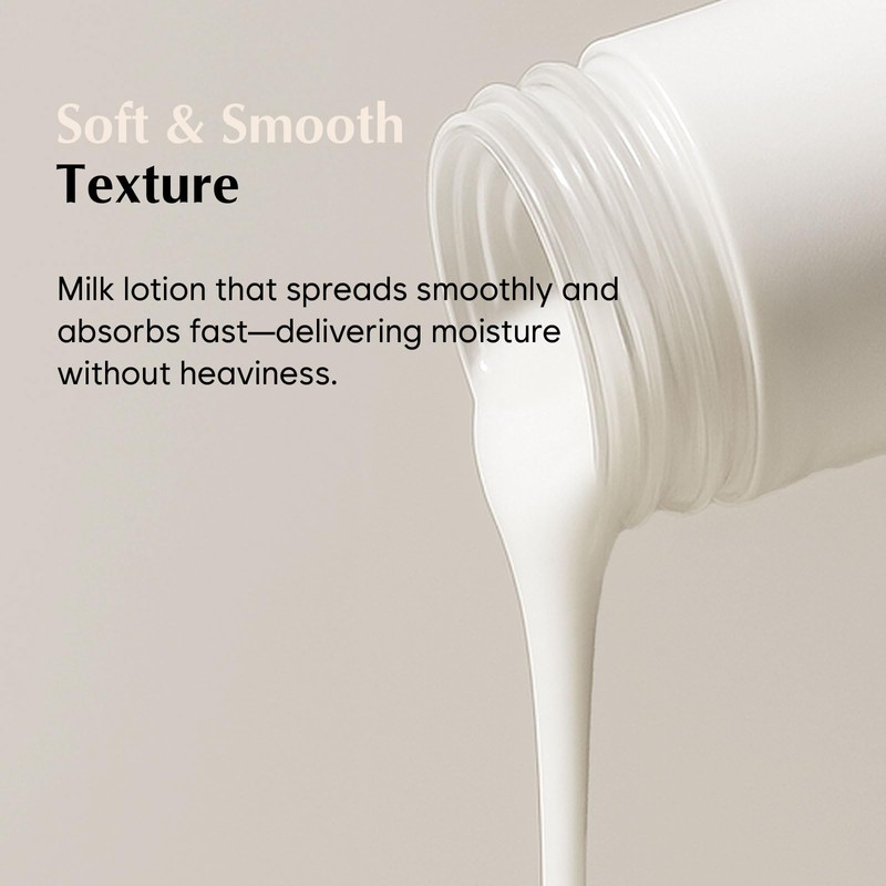 MIDHA RICE MILK LOTION, 6.76fl.oz/200ml, Deep Hydration, Soothing Care, Lightweight