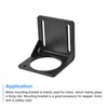 sourcing map Motor Bracket Motor Mounting Holder 98.5x100x98.5mm Black for