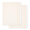 SUPERFINDINGS 2 Sets 12 Sheets A5 Index Binder Dividers Beige