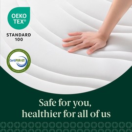 Zinus 6 Inch Spring Sensation Hybrid Mattress [New Version], Medium Firm Feel, Fiberglass Free, Youth and Guest Bedroom, Mattress in A Box, Twin