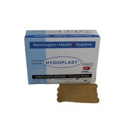 Hygioplast Sterile Stretch Fabric Elastic Plasters, 7.2 x 1.9 cm, Pack of 100