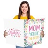 Jumbo Best Mom Greeting Card Large Happy Birthday Card for