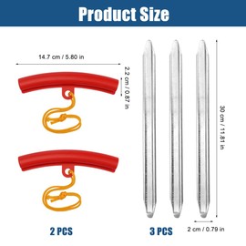 30 cm Motorcycle Tyre Lever Tyre Lever Tyre Adjustment Lever Motorcycle, Steel Mounting Lever with 3 Wheel Rim Protection, Easy to Use Mounting Lever Tyre Change Tool for Motorcycle Bicycle Car