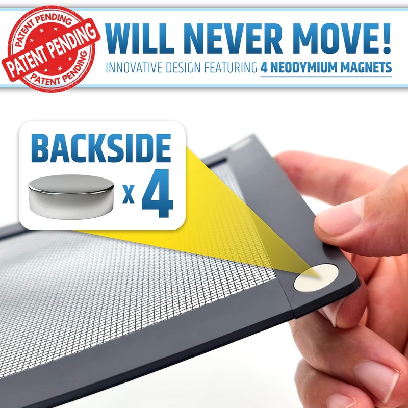 Powerful Magnetic Vent Screen Mesh Covers (3-Pack) That Will Never