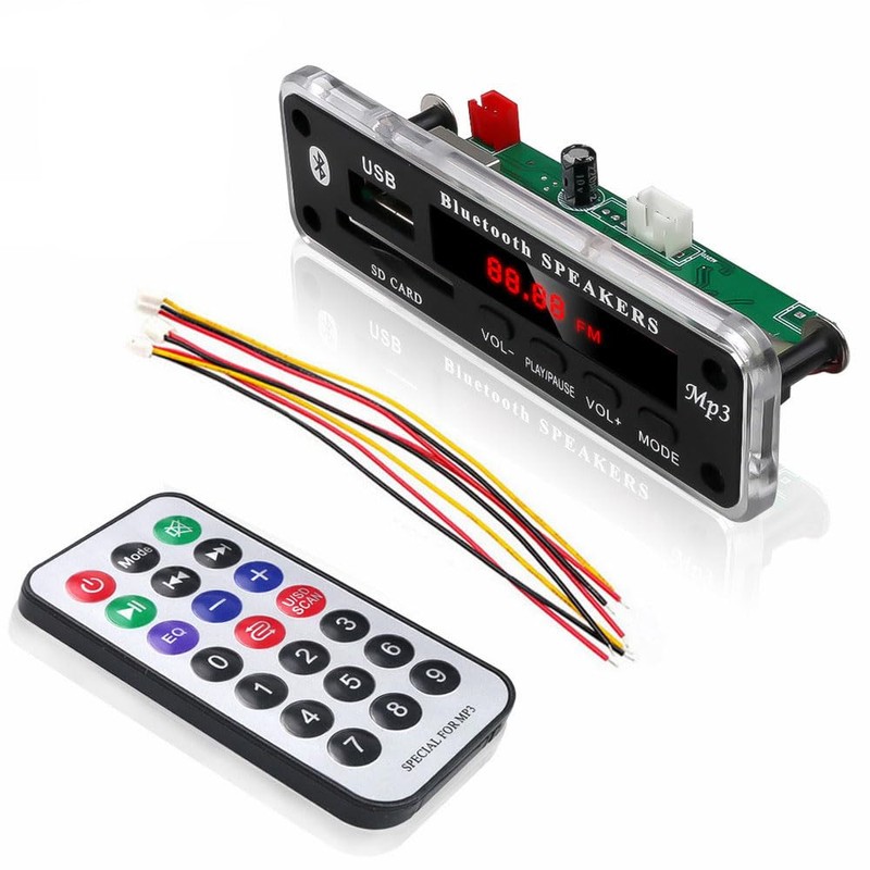 MP3 WMA Decoder Board, DC 5-12V Universal Wireless Bluetooth Audio