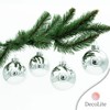 DecoLite: Glass Christmas Tree Baubles Diameter 8 cm (Pack of
