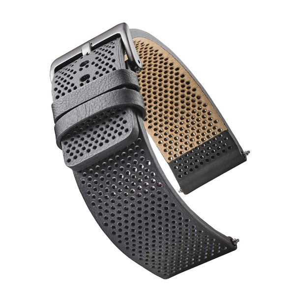 Alpine Genuine Leather Watch Band - Soft and Smooth Perforated