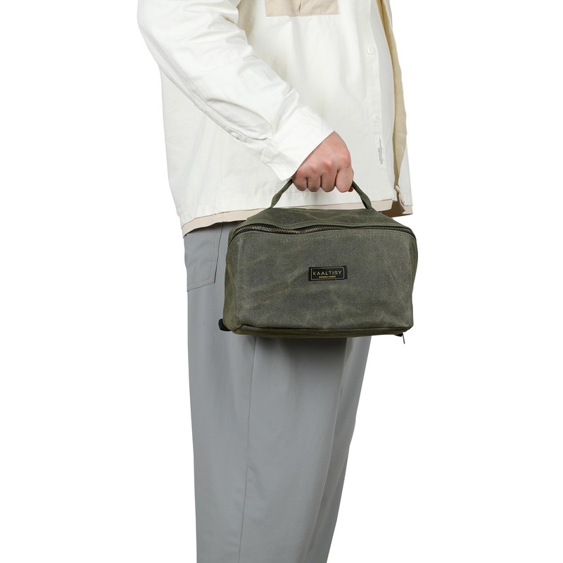 Canvas Tool Bag, Zippered Tool Pouch with Handle, 16 oz