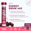 Zipfizz Daily Energy Drink Powder, Black Cherry, 20 Pack |