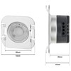 ADAKAT LED CCT Aluminium Step Light 230 V Ring Anthracite