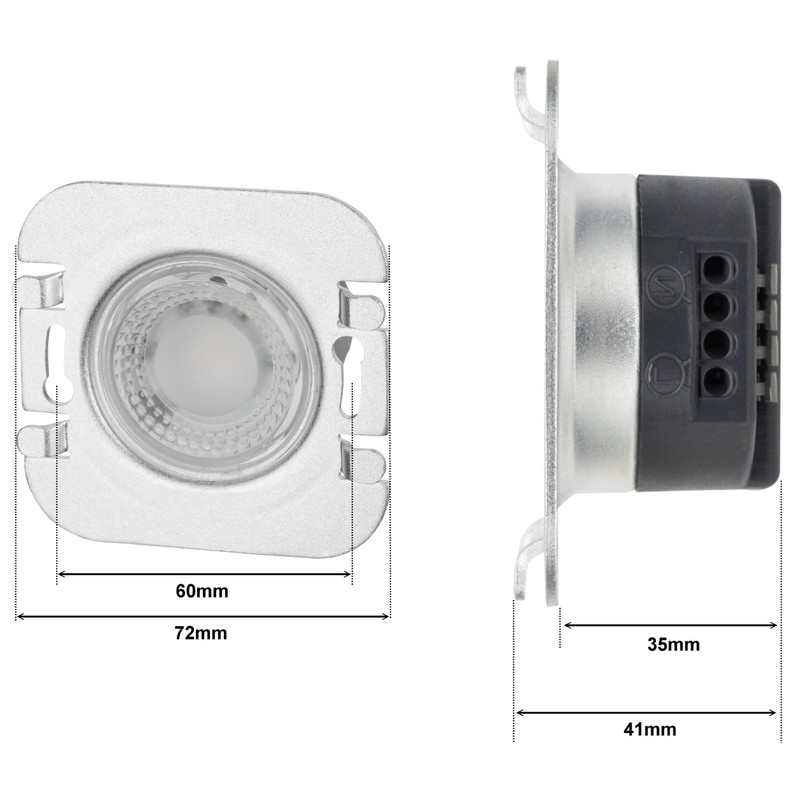 ADAKAT LED CCT Aluminium Step Light 230 V Ring Anthracite