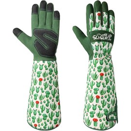 Schwer Gardening Gloves for Women, Rose Pruning Gloves with Forearm Protection, Breathable and Comfortable Thorn Proof Garden Glove with Touch Screen for Yard & Outdoor Work (Medium 1 Pair)