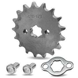 Dunviku Motorcycle 428 17T 17mm Front Engine Drive Sprocket Compatible with 140cc 160cc 50cc 70cc 110cc 125cc Dirt Bike ATVs Go Kart Minibikes