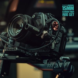 Tilta 2X Carbon Fiber Rods 15mm for Rail Support System | Increased Strength | Limited Reflection | Lightweight | DSLR Shoulder Rig, Camera Stabilizer Cage, Matte Box (10cm)