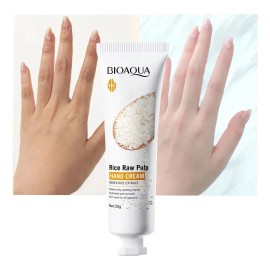 Crema Extracto Arroz Bioaqua Aclara Manos Todo Tipo Piel Día Noche