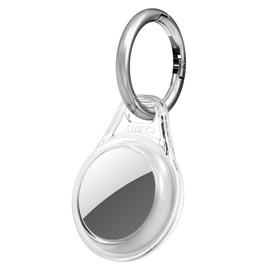 CYRILL von Spigen Shine Hülle kompatibel mit AirTag (2021) Schlüsselanhänger aus Soft TPU - Crystal Clear