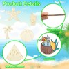 KitBeads 30 Stück 12 Stile Sommer Holzornamente Hawaiianische Ozean Holzausschnitte