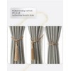2 Pack Long Tassel Curtain Tiebacks Handmade Braided Rope Knot