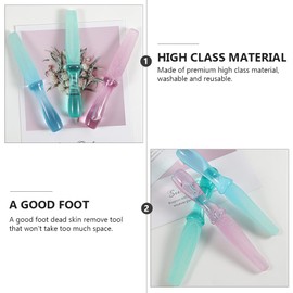 FRCOLOR 5pcs Foot File Pedicure Tools for Feet Glass Scraper Foot Pumice Foot Rasp Remover Foot Rasp File Sand Plasric Foot Rasp Pedicure File Foot Care Rasp Wash Feet