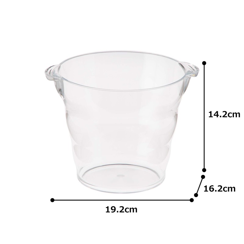 Endoshoji PAIBX01 Commercial Ice Bucket in Clear Acrylic