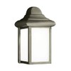 Seagull Sea Gull 8788-155 Transitional One Light Outdoor Wall Lantern from Mullberry Hill Collection in Pwt, Nckl, B/S, Slvr. Finish, Pewter