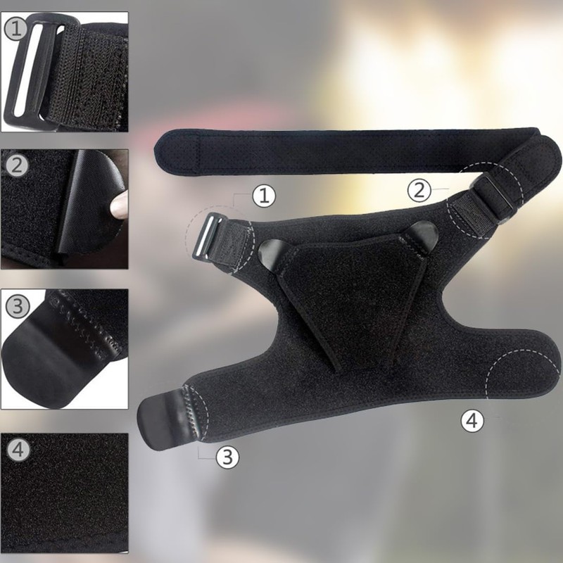 WUMZIRA Shoulder Brace Neoprene Shoulder Support Bandage Adjustable Shoulder Support