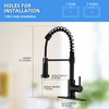Faucet for Kitchen Sink, Black Kitchen Faucet with Pull Down