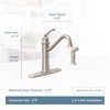 Moen Wetherly Mediterranean Bronze High-Arc Kitchen Faucet with Side Spray,