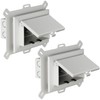 2 Pcs Recessed Outlet Box, DBHS1W-1 Low Profile Electrical Boxes,