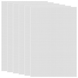 6 Pcs Eye Mesh for Mask White Fursuit Eye Mesh Waterproof Printable PVC Plastic Meshes Canvas Sheets for Furry Costume Roleplay Fursuits Sculpting Props Handicrafts Home Decor 11.81 × 7.87 Inches