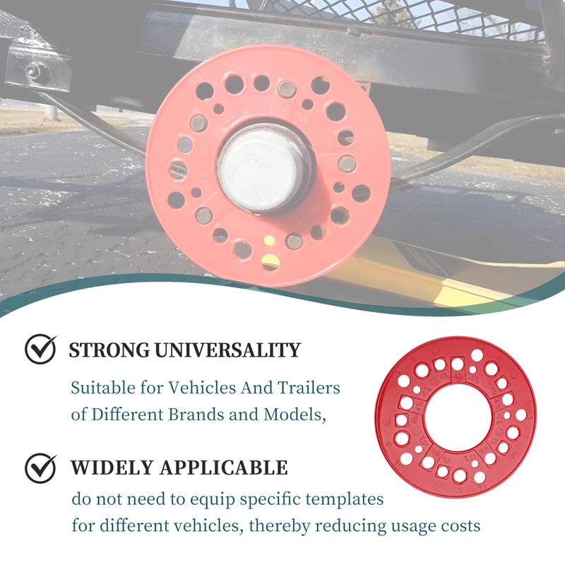 Rifatrio Wheel Bolt Pattern Measuring Tool, 5 Lug Bolt Pattern