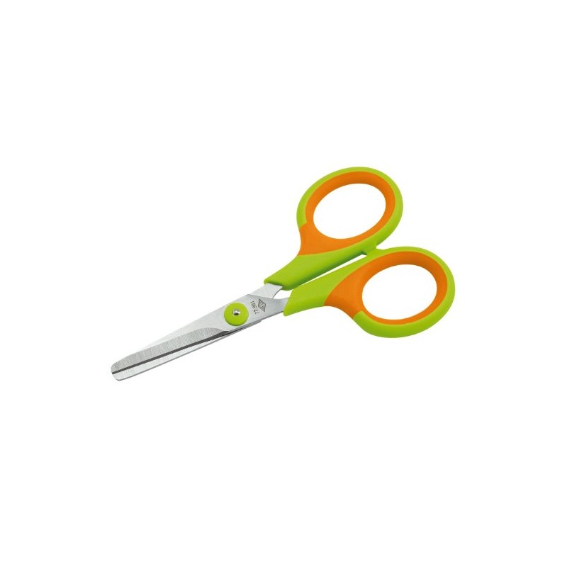 Wedo 77951 Soft-Kid Children's Scissors 11.5 cm Green/Orange Round Left-Handed