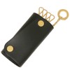 IL BISONTE SKH115 PV0039 BK255B Key Case, Key Holder, Black,