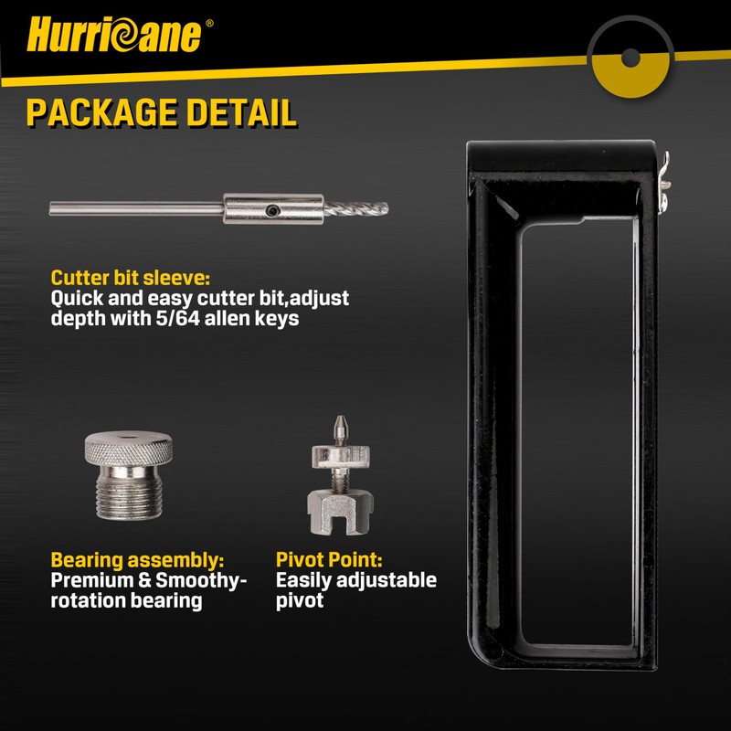 HURRICANE Adjustable Hole Cutter, Sheet Metal Circle Cutter from 2