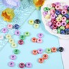 100 Pcs Beads with Large Holes Mixed Colors Chunky Beads