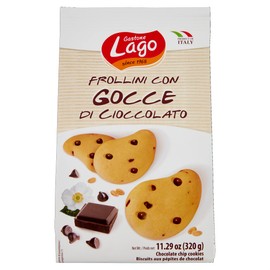 Lago 1968, Frollini con Cacao e Nocciole 320g, Biscotti Frollini con Cioccolato e Miele da Inzuppare, Senza Olio di Palma, Ricetta Ricca, Ideali per Colazione