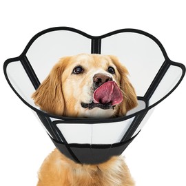 Supet Soft Dog Cone Collar for Large Dogs, Comfortable Dog Cone to Stop Licking, E Collar for Dogs After Surgery, Adjustable Dog Cones for Small Medium Large Dogs