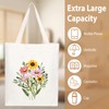 Embroidery Set Adult Beginners with Floral Pattern Canvas Bag Embroidery