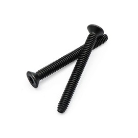 Wulankd 100 Pack 1/4"-20 x 2-1/2 Self-Tapping Trailer Deck Screws, Flat Head, Type F, Floorboard Thread Cutting Screws, T30 Star Drive, for Trailer Flooring & Floorboards